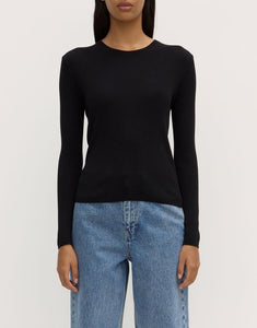 Amira Knit Long Sleeve Black