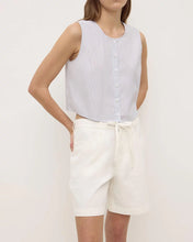 Bobbie Twill Midrise Short - Antique White