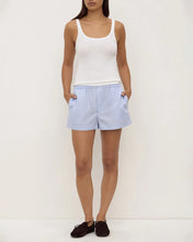 Havana Stripe Poplin Short - Blue/White Stripe