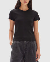 Lyla Cap Sleeve Tee Black
