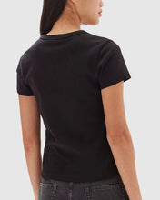 Lyla Cap Sleeve Tee Black