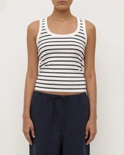 Leony Stripe Tank - True Navy/Antique White