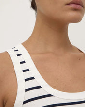 Leony Stripe Tank - True Navy/Antique White