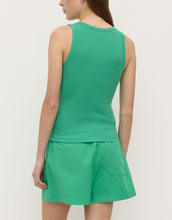 Robyn Scoop Neck Rib Tank - Bright Green