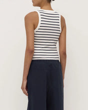 Leony Stripe Tank - True Navy/Antique White