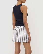 Nara Stripe Short - White/True Navy