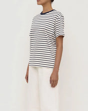 Leony Stripe Tee - True Navy/Antique White