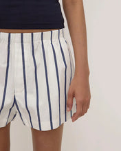 Nara Stripe Short - White/True Navy