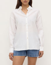 Everyday Womens Linen LS Shirt - White