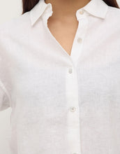 Everyday Womens Linen LS Shirt - White