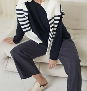 Jude Linen Pant - Navy