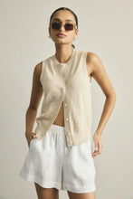 Kyra Button Tank - Ivory