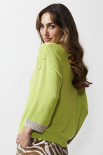 Chunky Linen Cardi - Lime