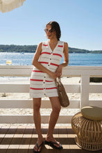 Ayla Knit Mini Dress - Milk Heritage Red Stripe