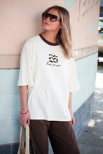 Luna Relaxed Tee - Milk/La Mer