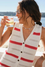 Ayla Knit Mini Dress - Milk Heritage Red Stripe