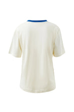 Stevie Slouchy Tee - Milk/Klein Blue Summer Icons