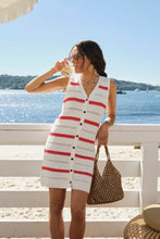 Ayla Knit Mini Dress - Milk Heritage Red Stripe