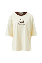 Luna Relaxed Tee - Milk/La Mer