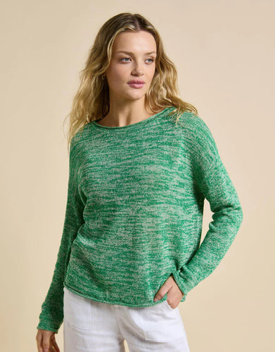 Melange Spring Knit - Green