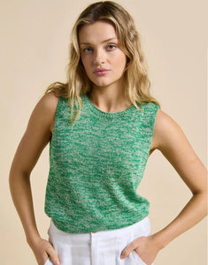 Melange Spring Tank - Green