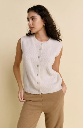 Olivia Vest - Ivory
