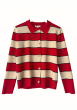 Noah Stripe Cardigan - Red