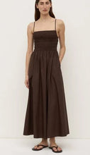 Aubrey rouched dress ganache