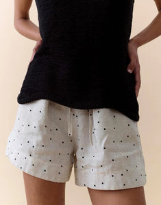 Scallop Hem Tank - Black