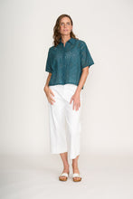 Sweet Stitch Shirt - Blue Coral Deco