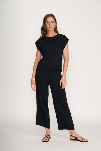 Shell Abration Top - Black