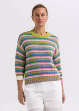 Chunky Stripe Jumper - Chartreuse