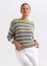 Chunky Stripe Jumper - Chartreuse
