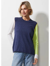 Colour Block Jumper Denim