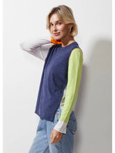 Colour Block Jumper Denim