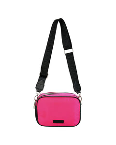 Henry Nylon Double Zip Camera Bag - Fuschia