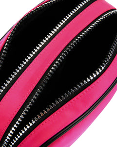 Henry Nylon Double Zip Camera Bag - Fuschia