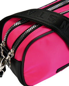 Henry Nylon Double Zip Camera Bag - Fuschia