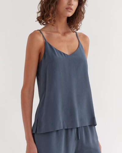 Malene Silk Cami Slate
