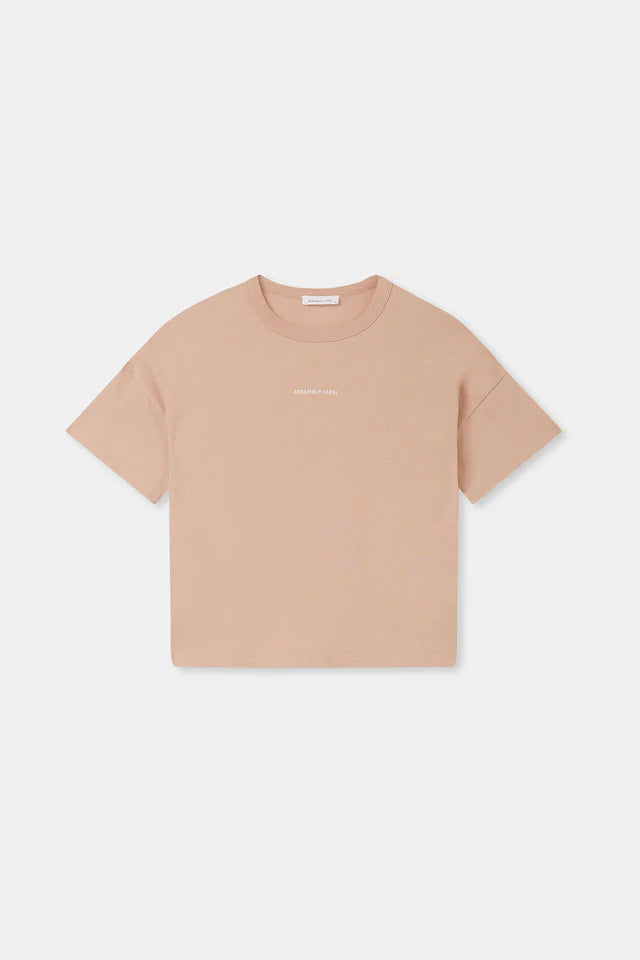 Kids Organic Established Tee - Pink Salt/White