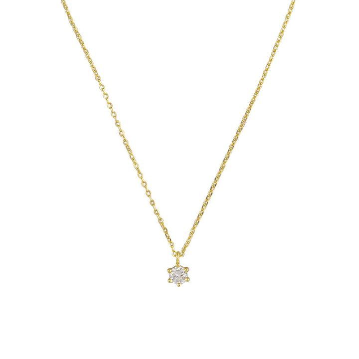 Ariel Necklace Crystal Gold