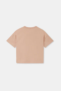 Kids Organic Established Tee - Pink Salt/White