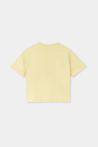 Kids Organic Established Tee - Lemon/White