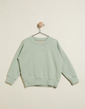 Kids Established Fleece -Teal Green/White